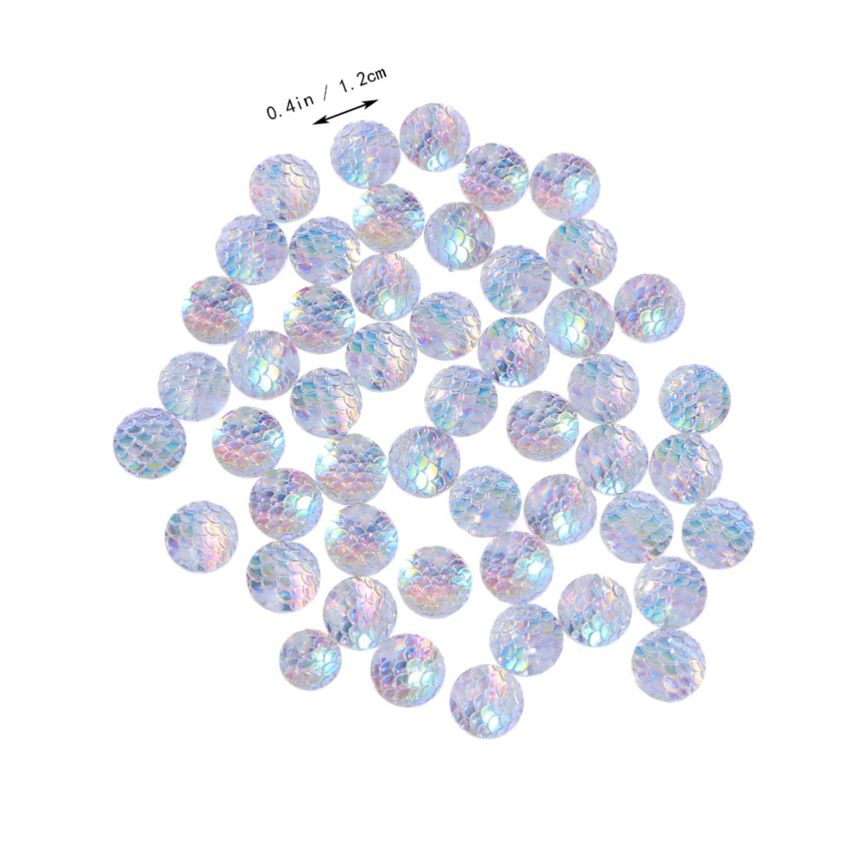 Стрази Скляні COHEALI Круглі Плоскі 50 шт., фото №7