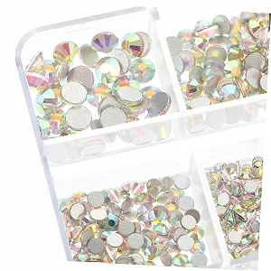 Украшения для ногтей FRCOLOR Diy Flatback Стразы для украшений маникюра, украшения со стразами для рукоделия synthetic.ua - Фото 1