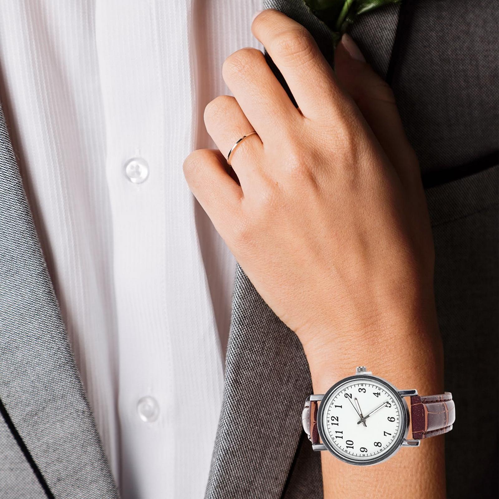 Healvian Женские аналоговые часы с кожаным ремешком, фото №7 Healvian Женские аналоговые часы с кожаным ремешком, фото №7