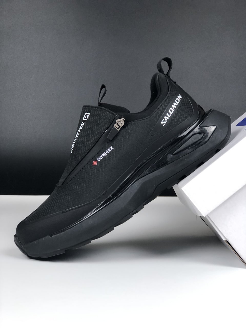 Чоловічі термо кросівки Salomon Odyssey Gore-Tex чорні осінь зима, фото №3
