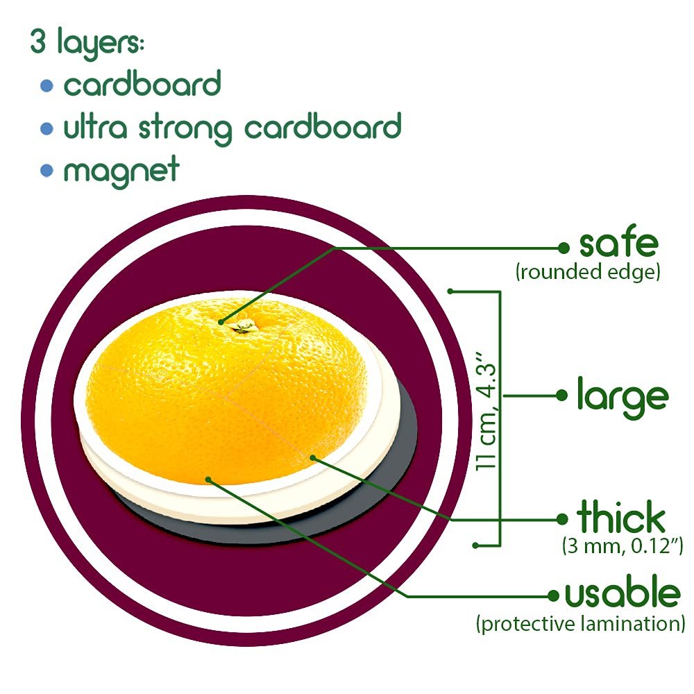 Магнитный пазл Magdum Овощи и фрукты 18 сегментов 6 штук, фото №7