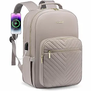 Рюкзак для ноутбука LOVEVOOK 15.6" з USB-портом водонепроникний жіночий - Фото 1