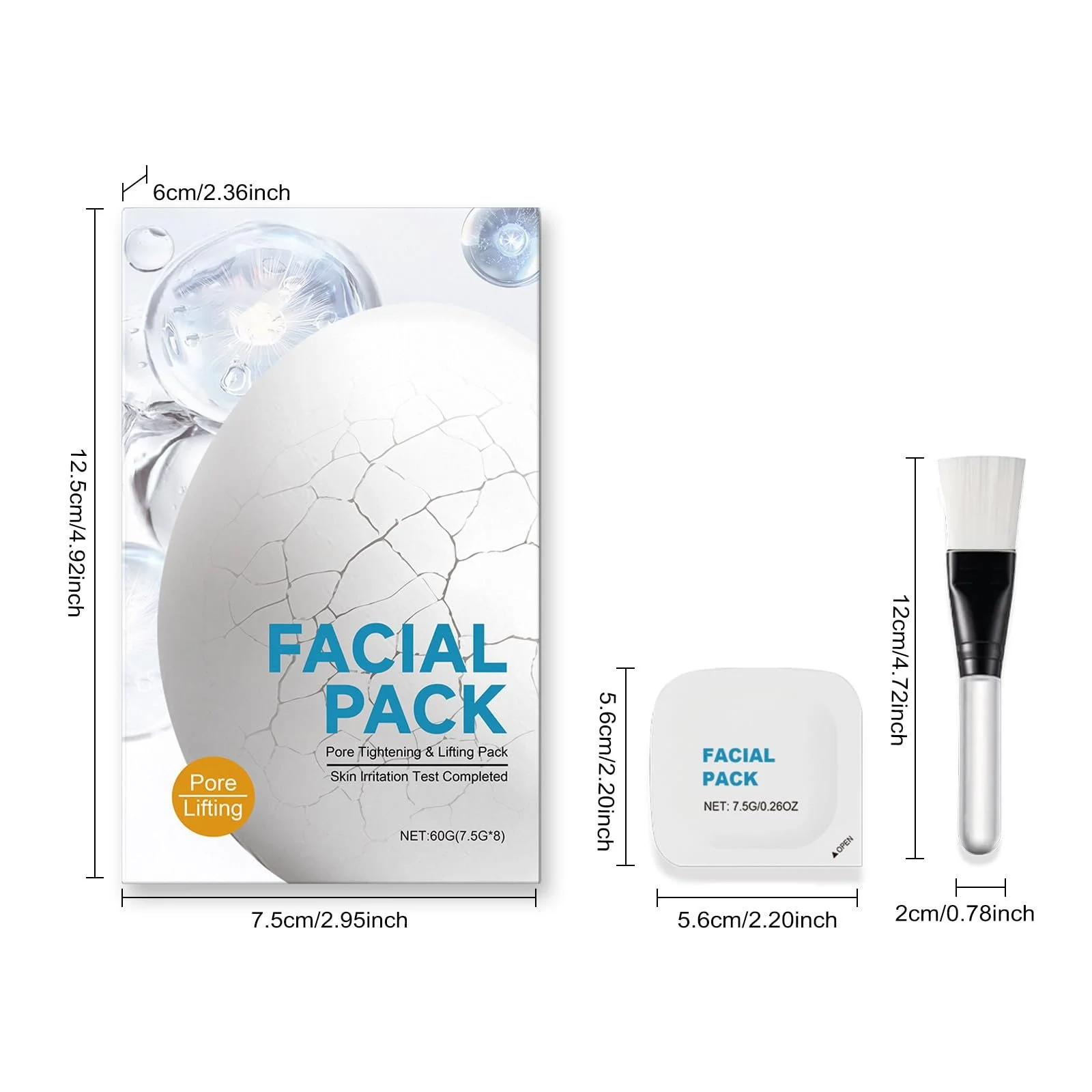 Маска для лица Dyceittdia, 8 штук, для упругости и омоложения, увлажнения и очищения, питательная и увлажняющая маска для лица, маска для ухода за кожей, Facial Mask1, фото №3