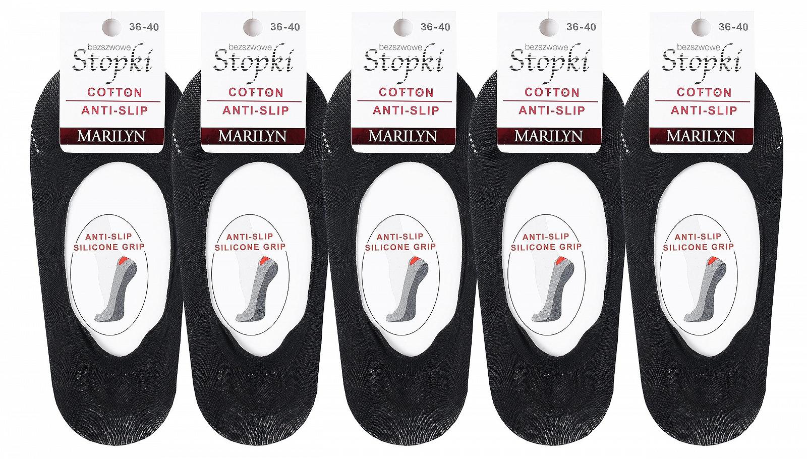 Жіночі шкарпетки з бавовни MARILYN Invisible Trainer 36-40, фото №3