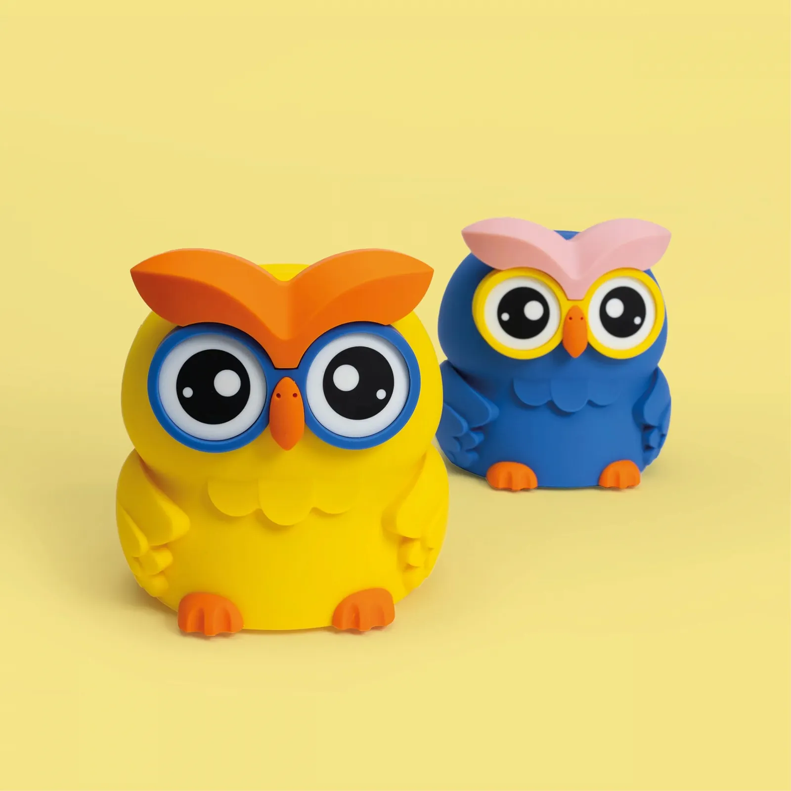 Скарбничка Сова 700464 З РК-дисплеєм та автоматичним розпізнаванням монет Жовта, фото №4