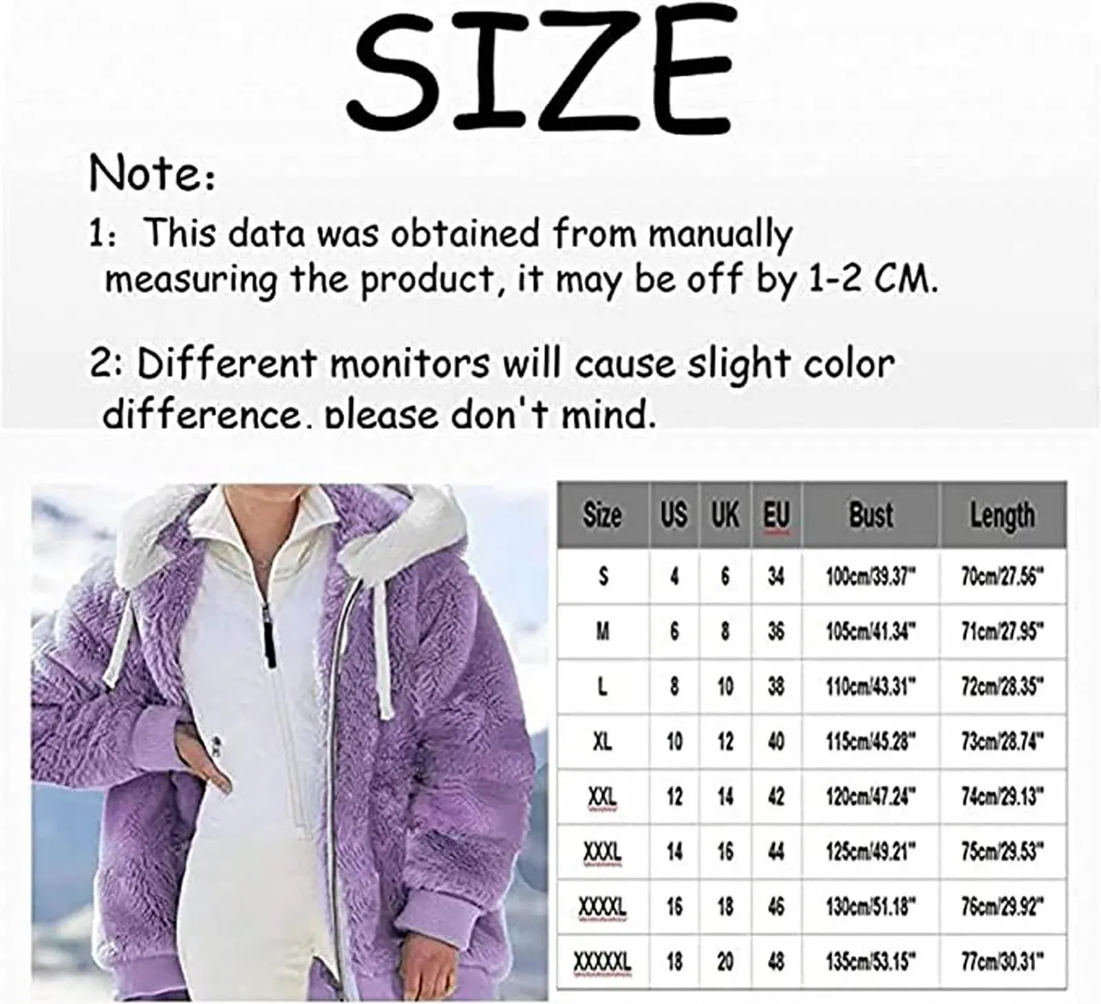 Повседневное пальто с капюшоном из искусственного меха QLXYYFC, однотонное, с длинными рукавами, теплая, фото №5 Повседневное пальто с капюшоном из искусственного меха QLXYYFC, однотонное, с длинными рукавами, теплая, фото №5