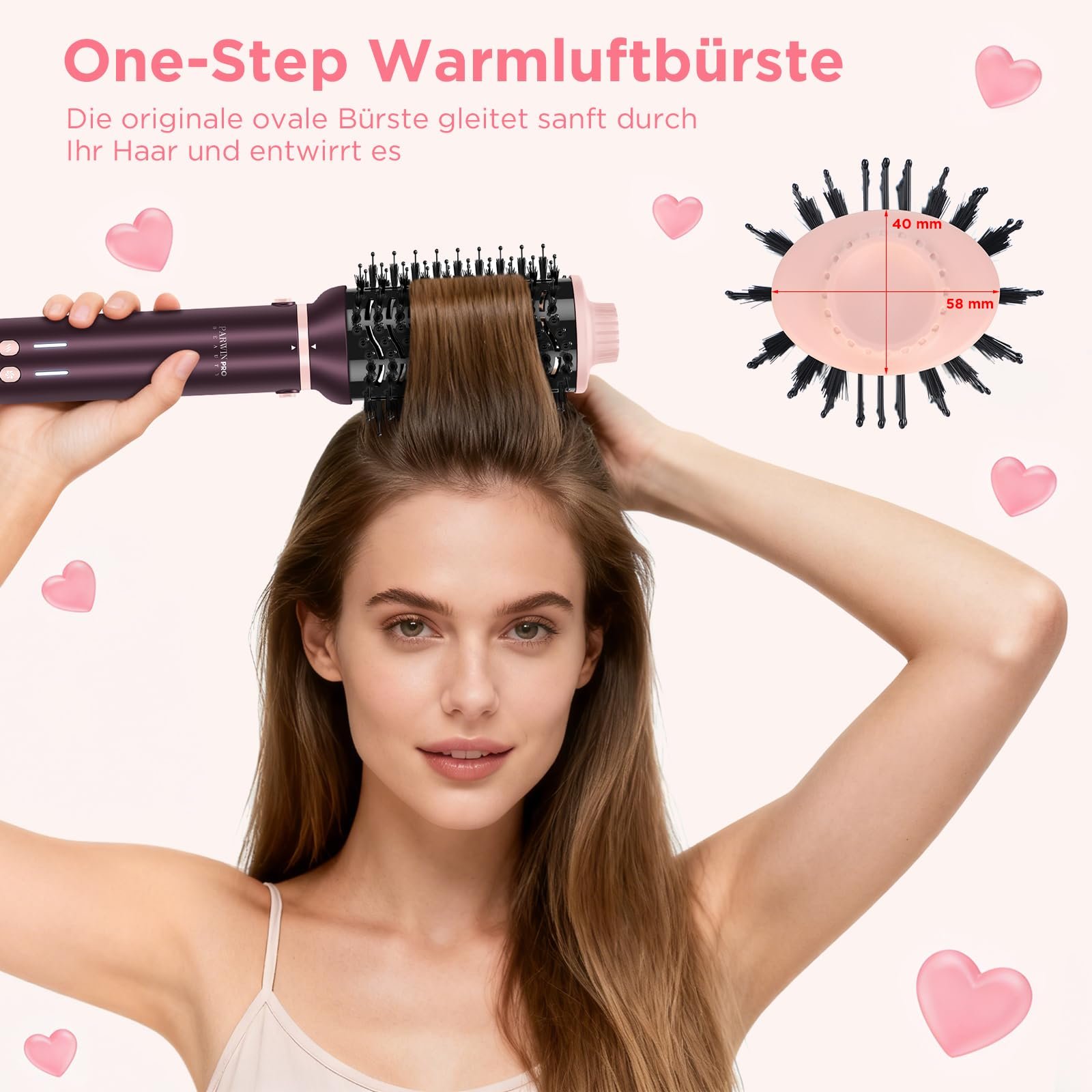 Фен-щітка PARWIN PRO BEAUTY MaxAIR 2.0 8 в 1 іонна складна, фото №5 Фен-щітка PARWIN PRO BEAUTY MaxAIR 2.0 8 в 1 іонна складна, фото №5