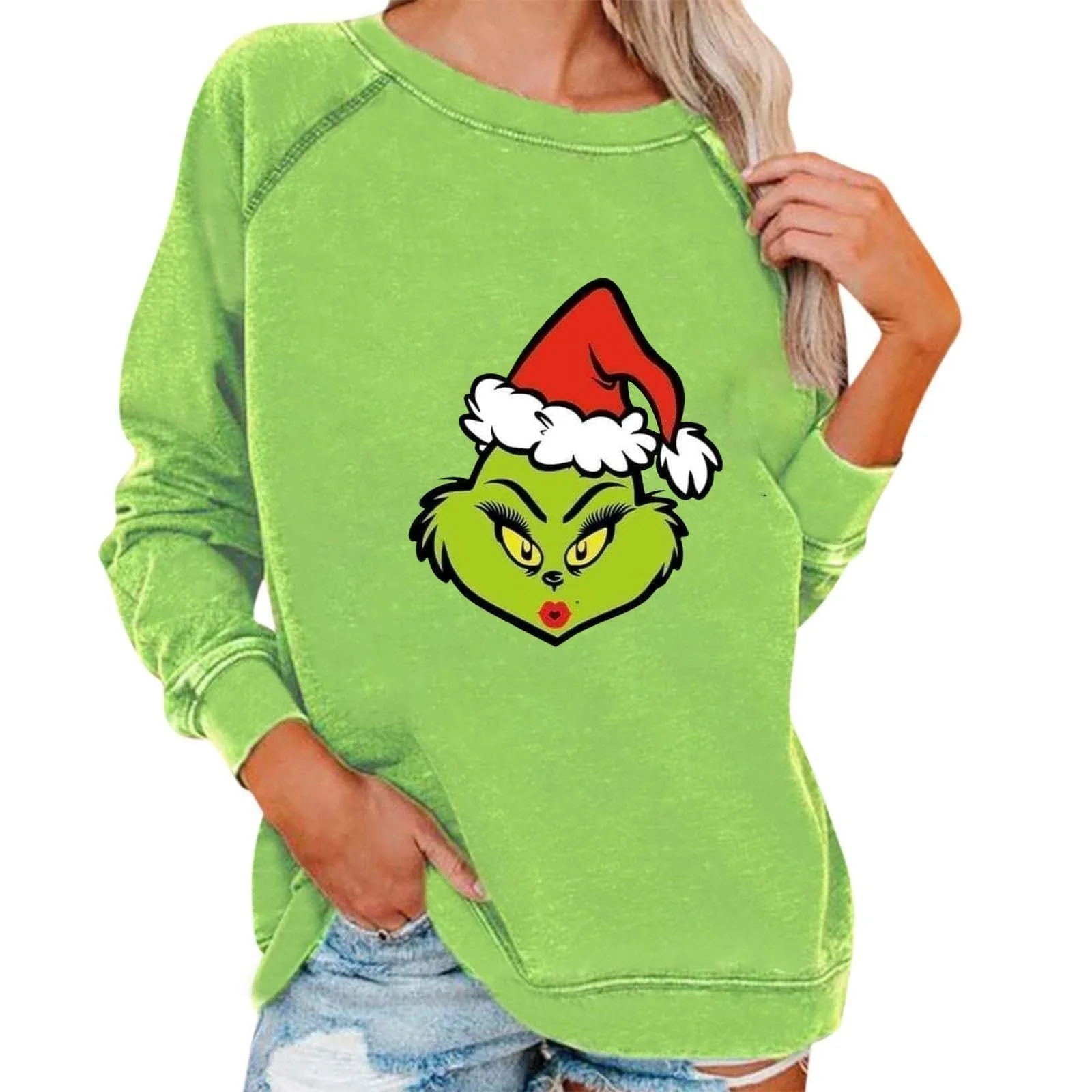 Рождественский джемпер BHXUTK Женский Лонгслив Рождественский джемпер Зимний элегантный Рождественский джемпер Женский уродливый Рождественский свитер Оверсайз Смешной свитшот Женская рубашка с длинными рукавами Праздничные топы, фото №1 Рождественский джемпер BHXUTK Женский Лонгслив Рождественский джемпер Зимний элегантный Рождественский джемпер Женский уродливый Рождественский свитер Оверсайз Смешной свитшот Женская рубашка с длинными рукавами Праздничные топы, фото №1