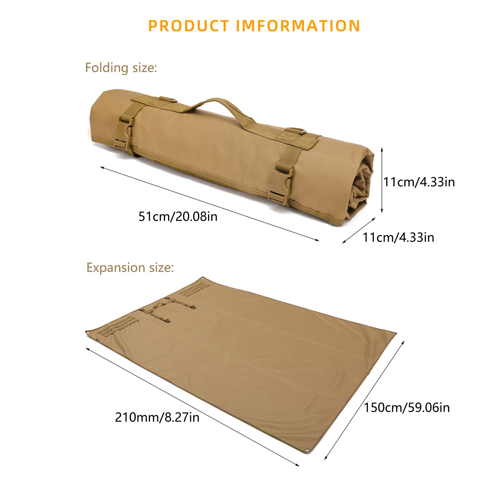 Коврик Outdoor Shootings Trainingsmatte двусторонний Camping-Pad портативный сворачивающийся Schießmatte для Ranges Shootings и охоты, фото №4