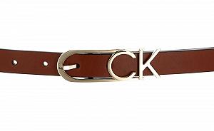 Ремень Calvin Klein Re-Lock Capital CK Logo 2 см W85 Коньяк, Коньяк synthetic.ua - Фото 1