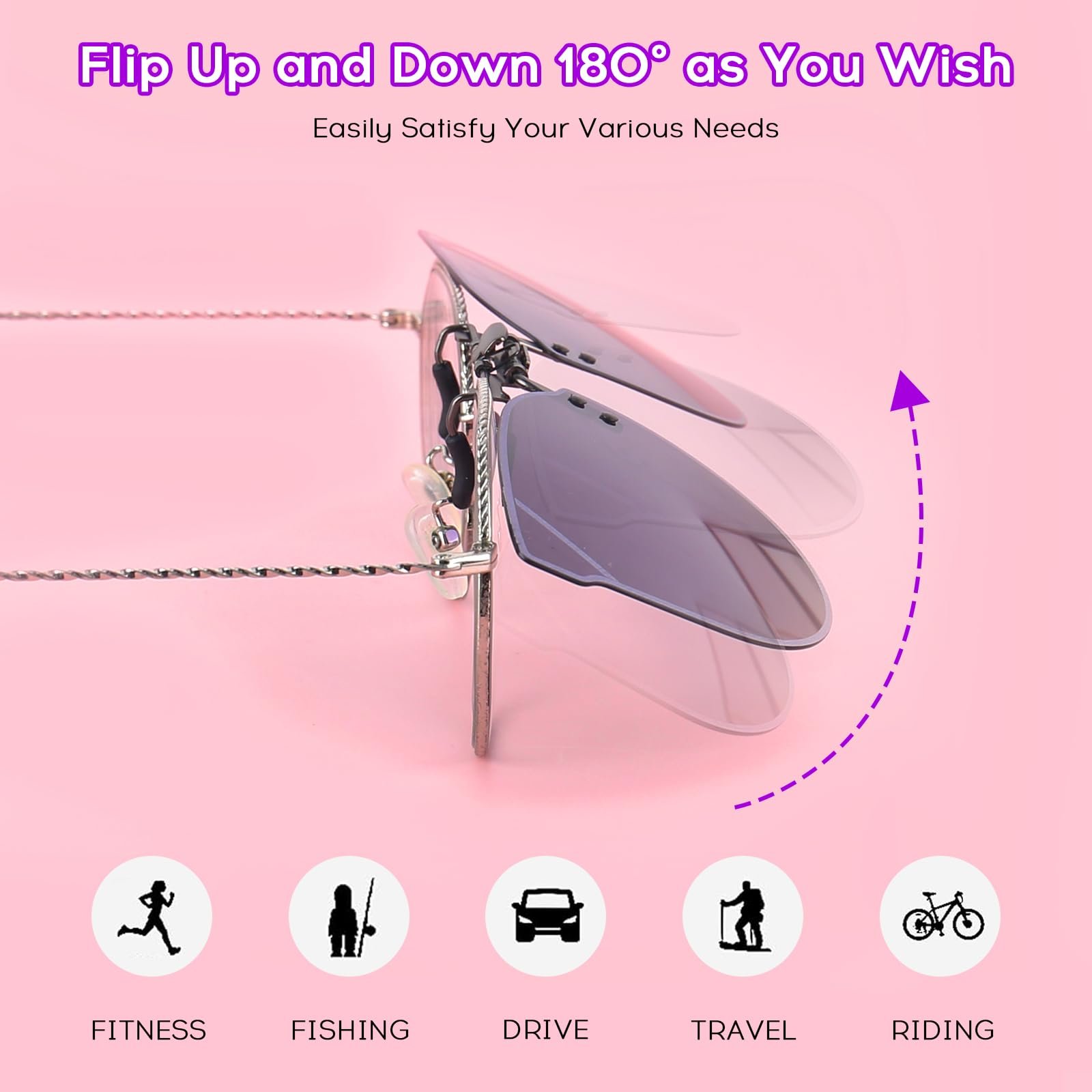 Солнечные очки elthmpr с зажимом поляризованные солнцезащитные, фото №5 Солнечные очки elthmpr с зажимом поляризованные солнцезащитные, фото №5