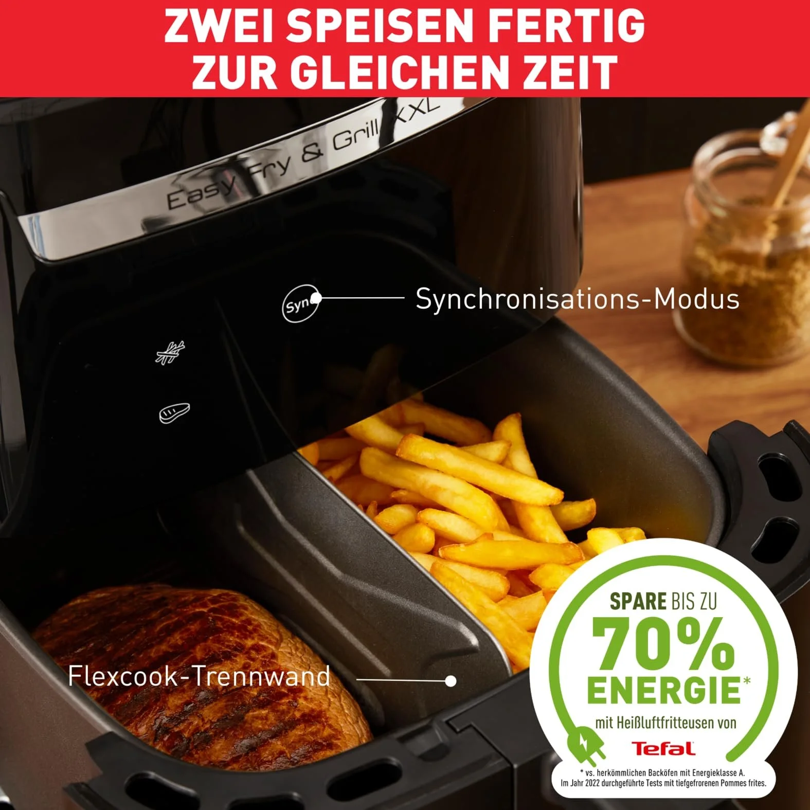 Мультипечь Tefal Easy Fry & Grill XXL EY8018 6.5 л 8 программ 80-220°C Flexcook Пластина-гриль, фото №4 Мультипечь Tefal Easy Fry & Grill XXL EY8018 6.5 л 8 программ 80-220°C Flexcook Пластина-гриль, фото №4
