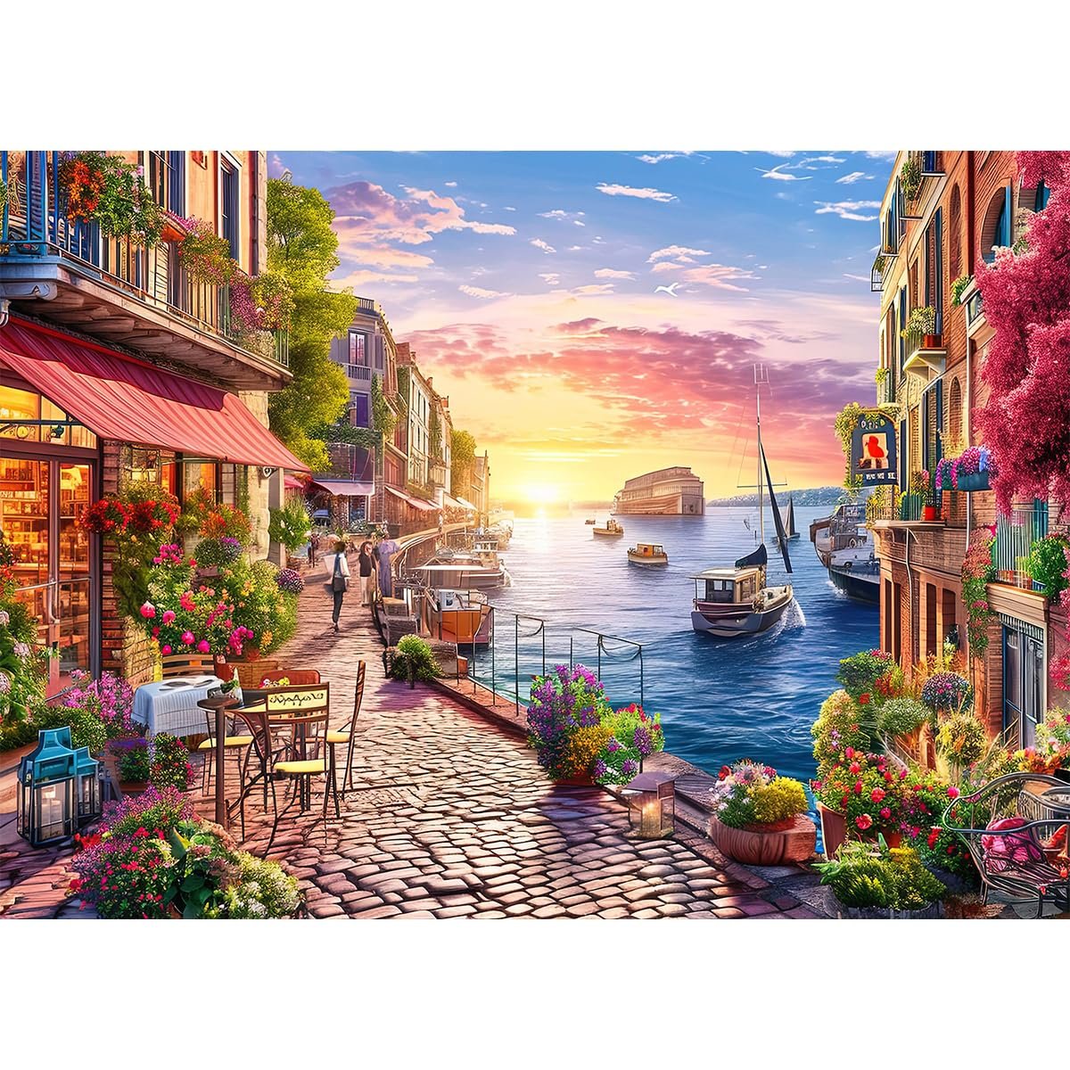 Пазл Charming Street Scene 1000 елементів 70 x 50 см, фото №1