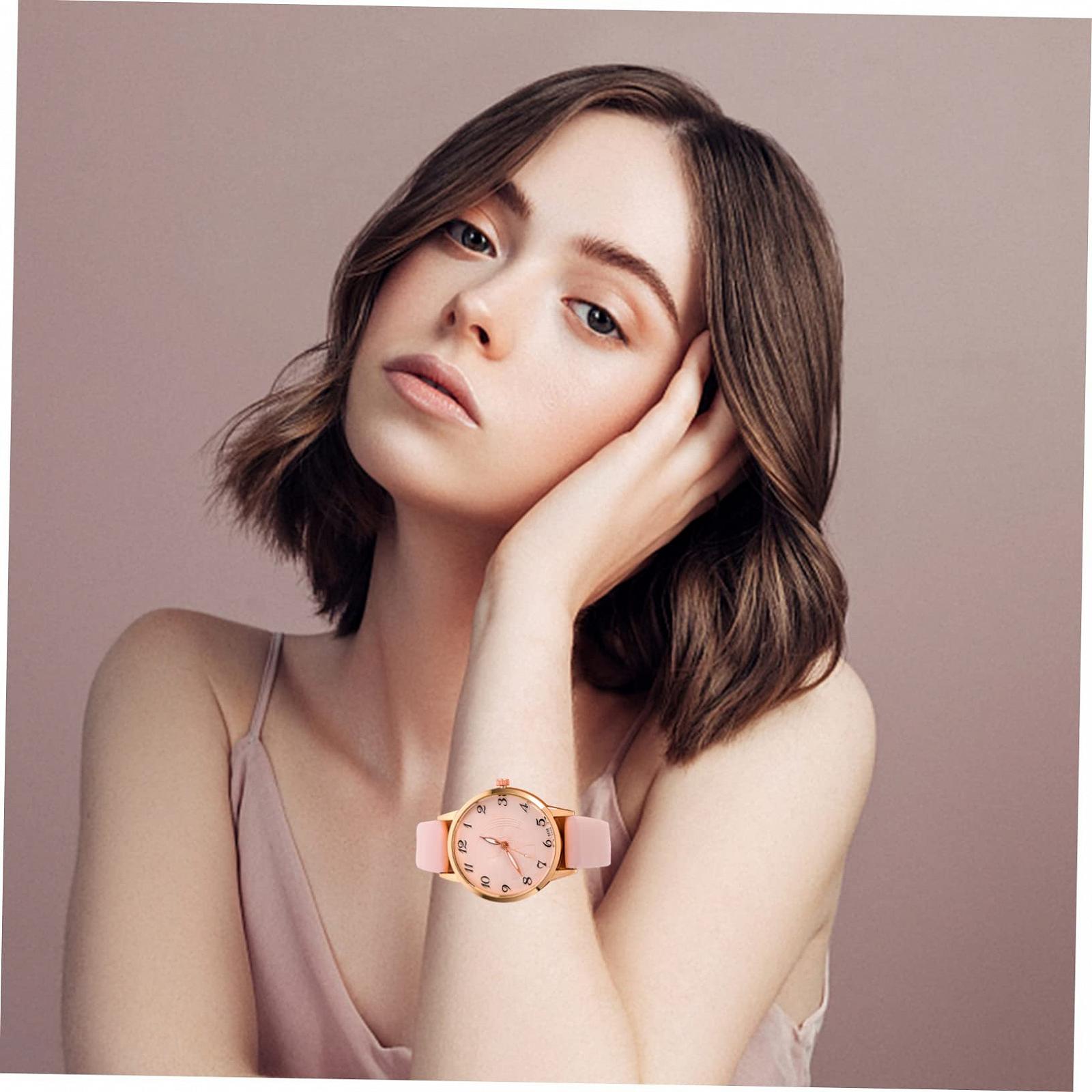 Женские часы LIFKOME с регулируемым ремешком из искусственной кожи, минималистичный дизайн и точный кварцевый механизм, для повседневных событий и особых случаев, фото №5