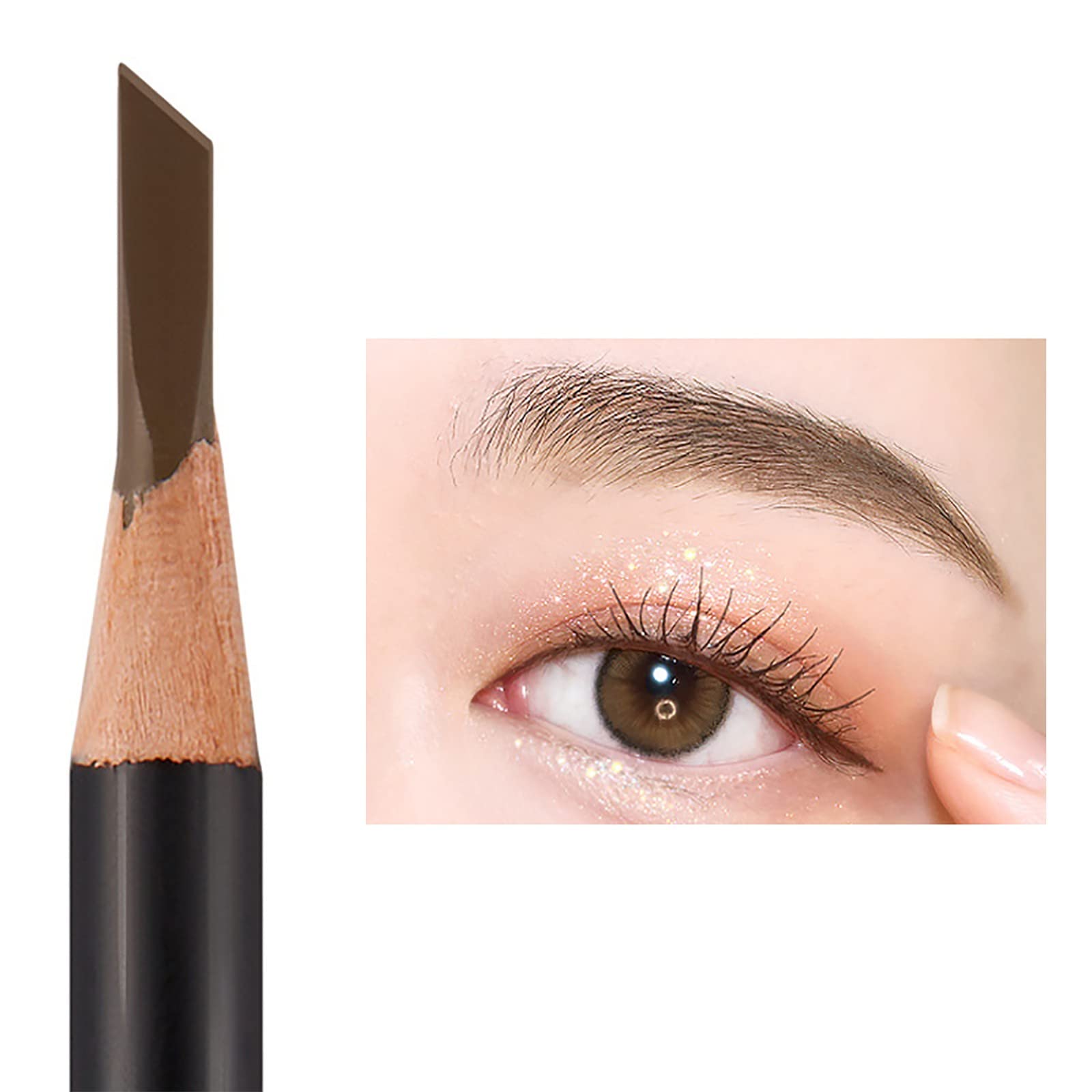 Олівець для брів Delivers Hard Водостійкий стійкий олівець 4 точки брови (C, Один розмір), фото №3