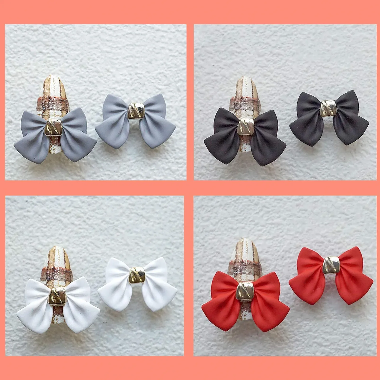 Украшения для ногтей Бант NICENEEDED 3D, 20 шт., Разноцветные, фото №5