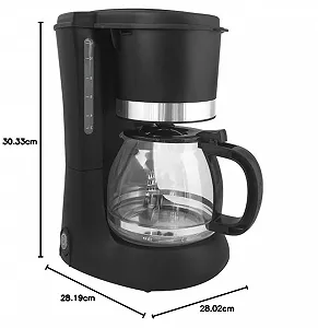 Кофеварка Küken 34377 900 Вт 1,2 л 12 чашек черная synthetic.ua - Фото 1