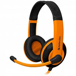 Наушники Defender Warhead G-120 Black-Orange 64099 - Фото 1