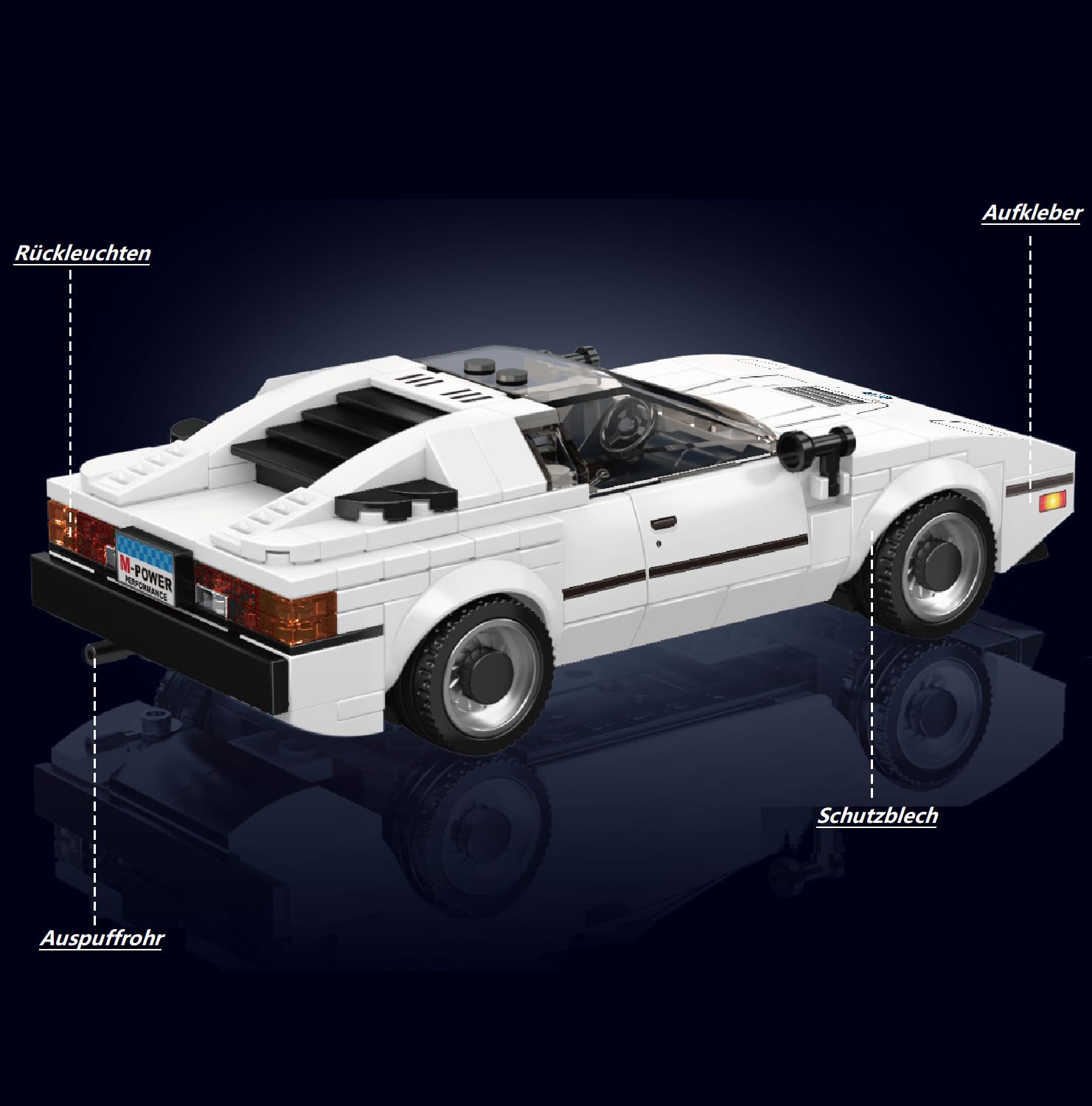 Техник Car Kit для Speed Champions 2024 Кубики автомобильная модель с витриной, фото №5