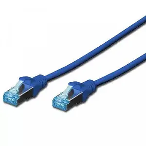 Патч-корд DIGITUS 0.5м, cat.5e, SF-UTP AWG 26/7, blue (DK-1531-005/B) - Фото 1