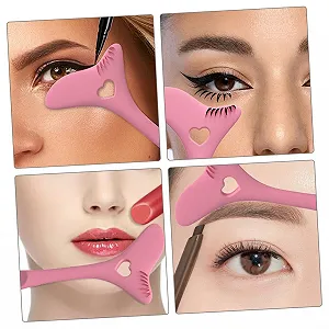 Шаблон для підводки очей DOITOOL Силіконовий багаторазовий Рожевий synthetic.ua - Фото 1