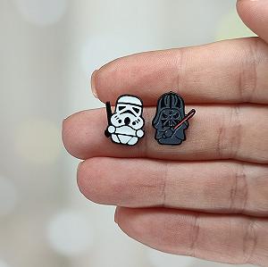 Сережки с персонажами Star Wars Штурмовик и Дарт Вейдер 1 - Фото 1
