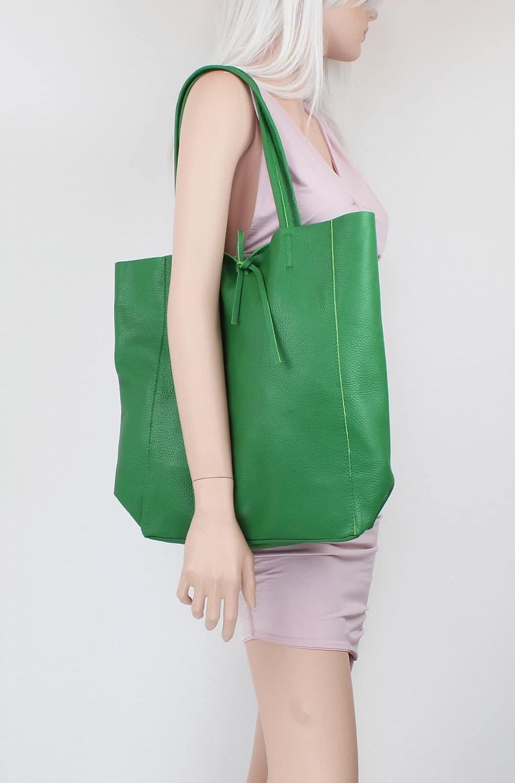Женская сумка с открытым верхом из натуральной кожи Girly Handbags, фото №5