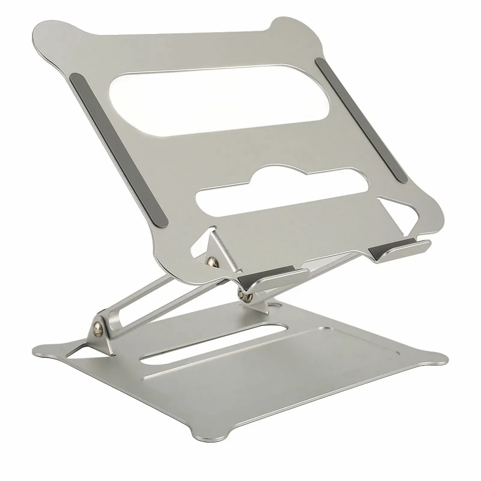 Регулируемая Подставка для Ноутбука Серебристая из алюминиевого сплава, легкая подставка для планшета, держатель для компьютера, фото №1