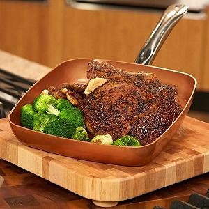 Сковорода Depisuta 24 см Непригарна Алюмінієво-мідна Індукційна з Довгою Ручкою synthetic.ua - Фото 1