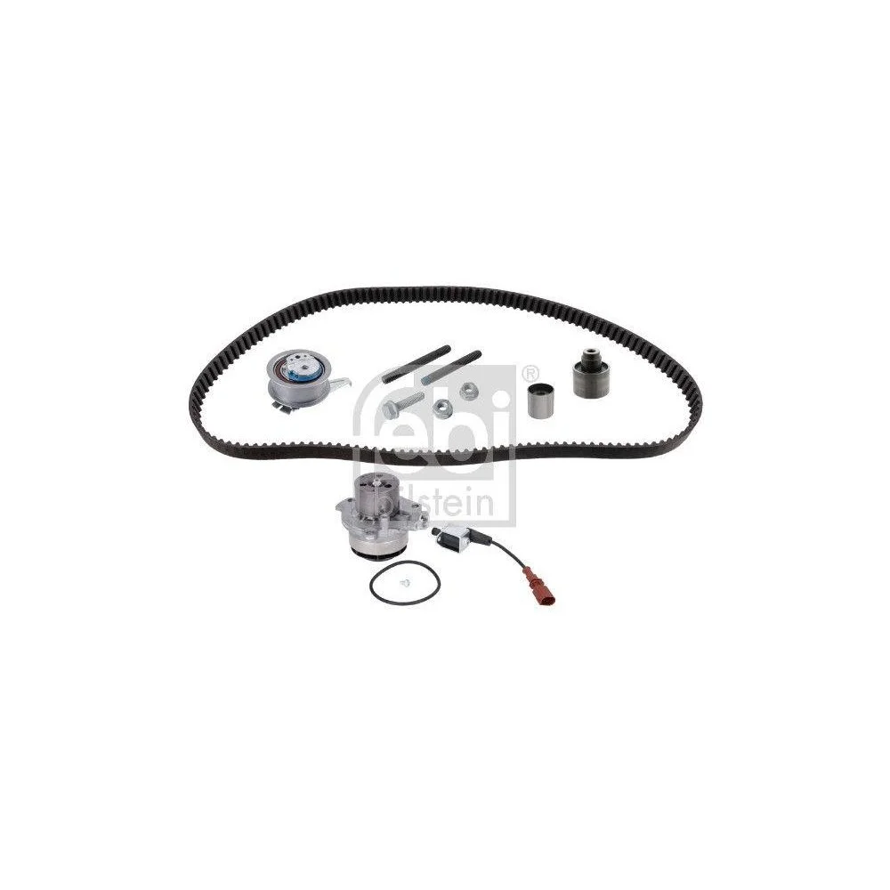 Водяний насос + комплект ременя ГРМ FEBI BILSTEIN 186650 для AUDI MAN SEAT SKODA VW, фото №1