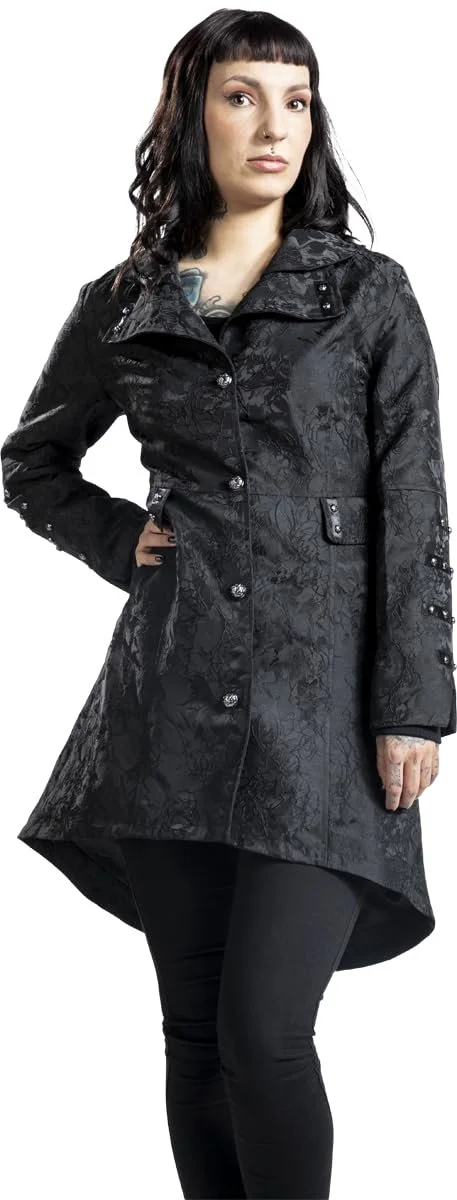 Пальто Gothicana by EMP Корсет з коміром-стійкою Чорний, фото №5