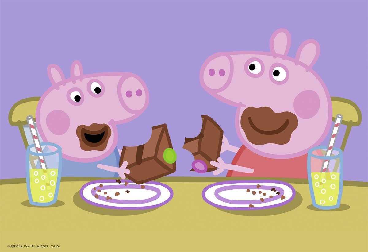 Пазл Ravensburger Peppa Pig 09082 Happy Family Life 2 x 24 детали, фото №3