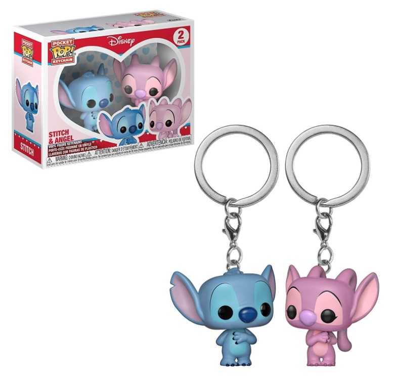 Комплект брелок-фигурок Funko Лило и Стич Lilo amp Stitch Ангел Angel Disney 2 брелки, фото №2