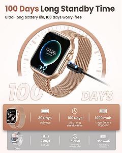 Смартгодинник Жіночий SWGOTA 1.83 Inch, 1000 mAh, Чорний synthetic.ua - Фото 1