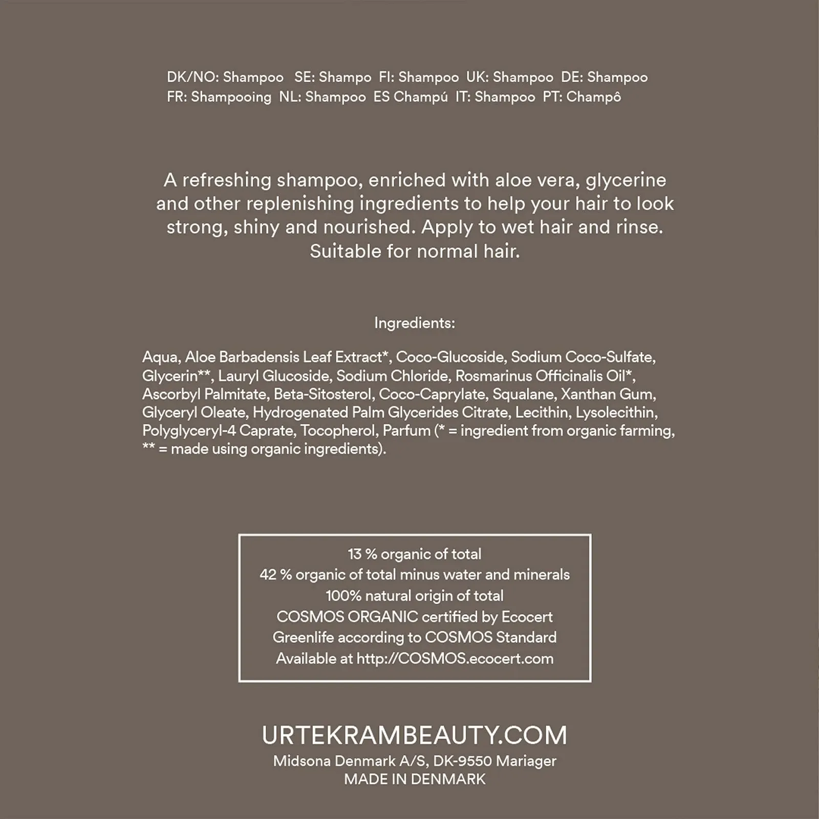 Шампунь для тонких волос Urtekram Rosemary 500 мл., фото №6 Шампунь для тонких волос Urtekram Rosemary 500 мл., фото №6