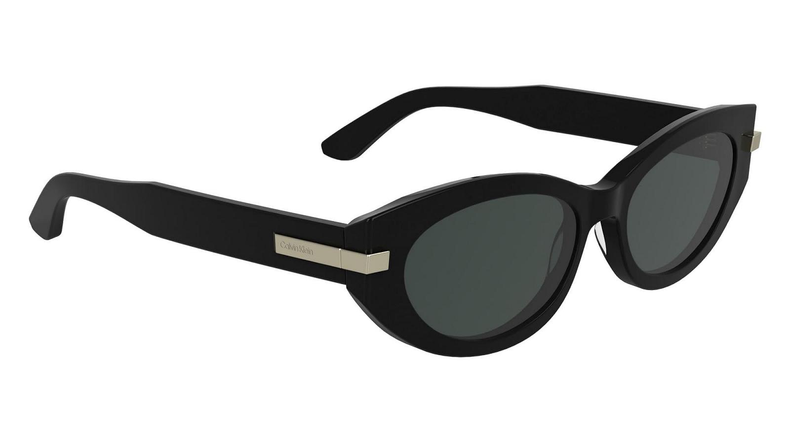 Жіночі сонцезахисні окуляри Calvin Klein CK25502S Чорний, з суцільними сірими лінзами, чорний, фото №8