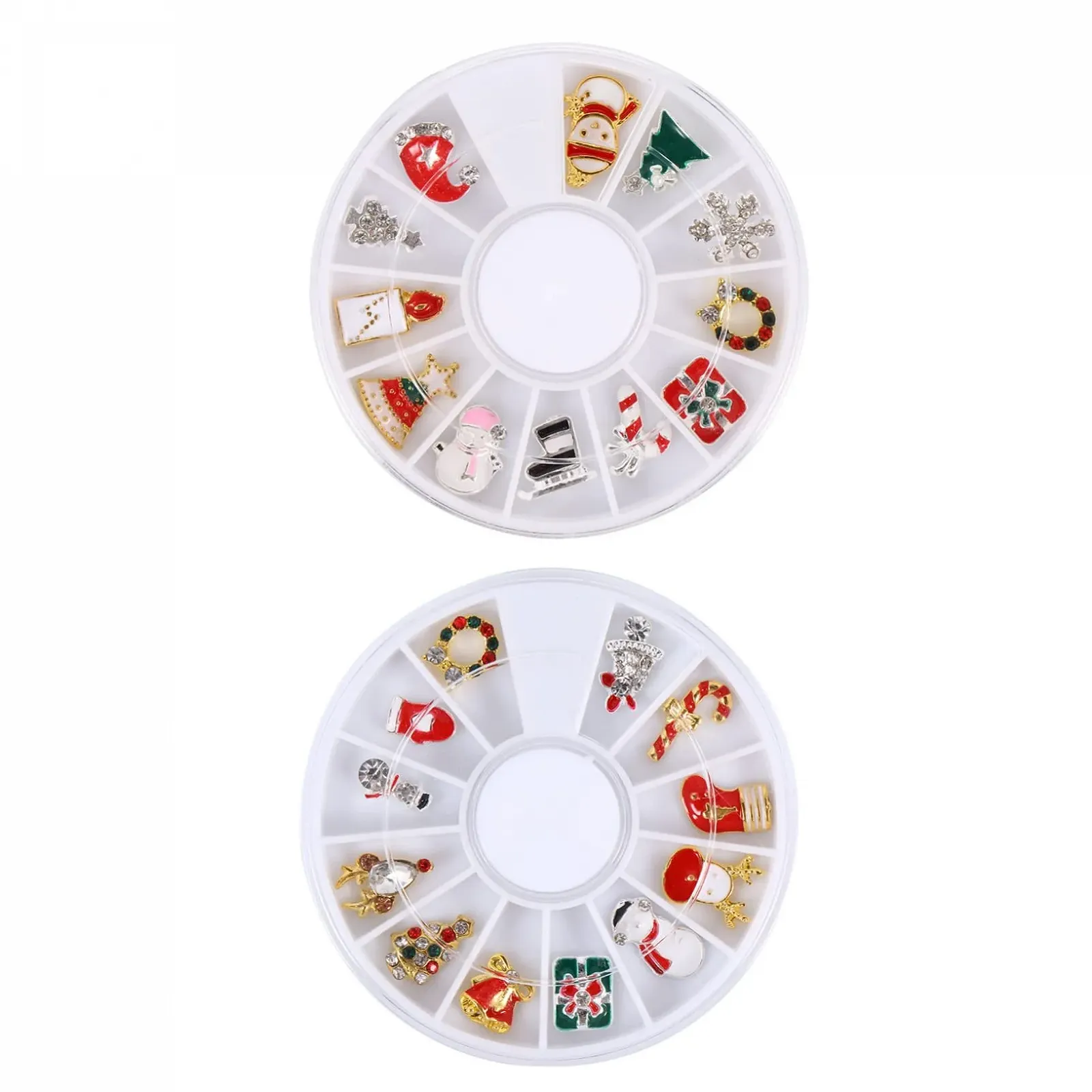 Украшения для ногтей LALAFINA Рождественские из сплава со снежинками, стразы для ногтей, аксессуары для украшения ногтей, фото №1