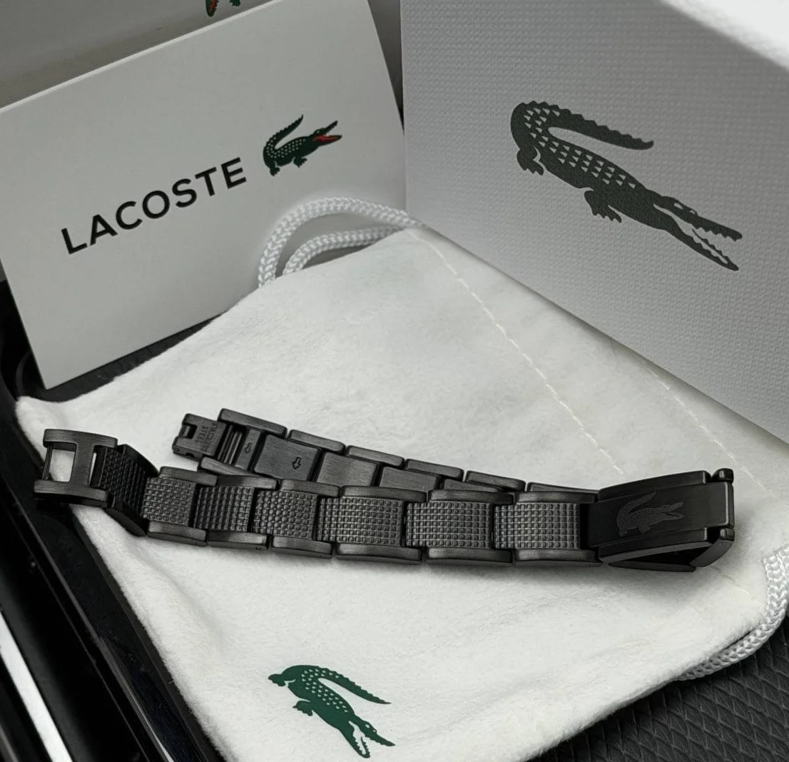 Чоловічий браслет Lacoste Metropole Bracelet, Black, фото №1