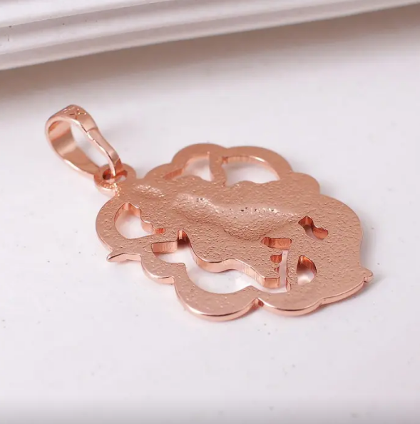 Кулон знак зодіаку-Діва, позолочений для жінок, фото №4