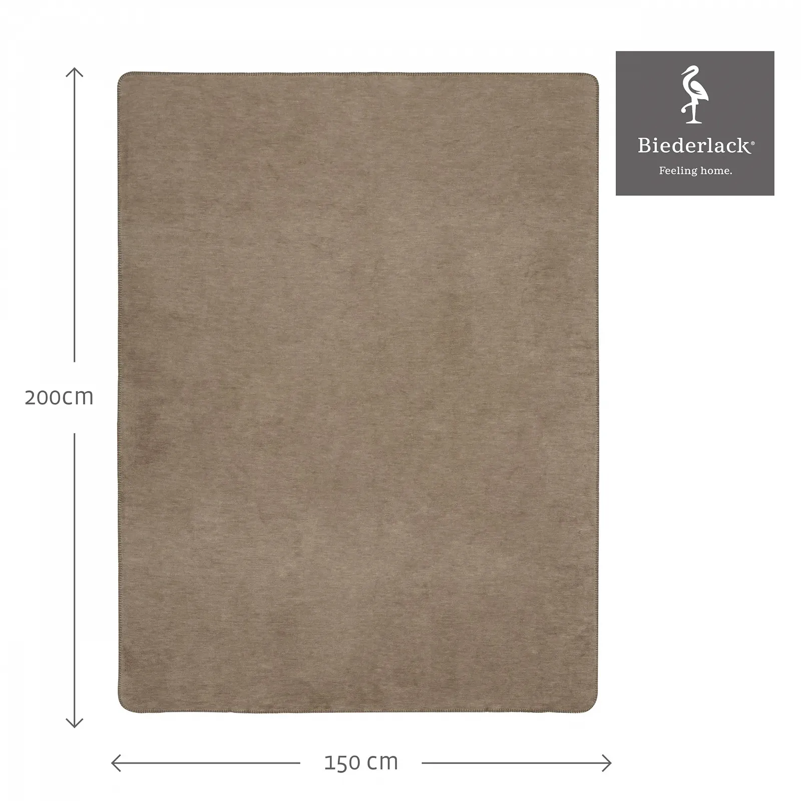 Покрывало Biederlack Velvety soft двойной вид Сделано в Германии Oeko-Tex сертифицировано двухстороннее хлопок и Dralon® 150 x 200 см, фото №7