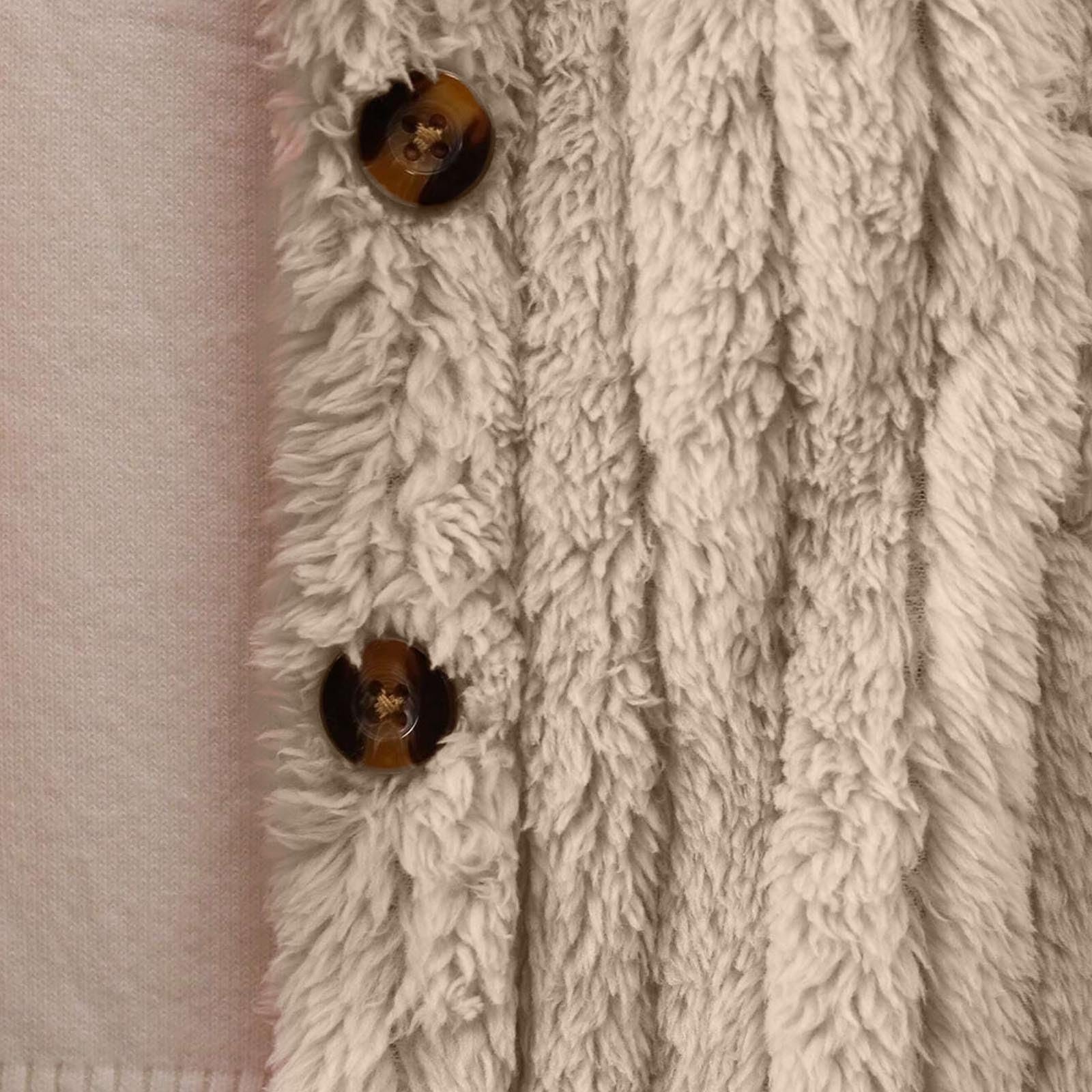 Куртка для девочки Однотонная плюшевая Куртка Теплый кардиган с капюшоном Длинная модная спортивная куртка для улицы С длинными рукавами и капюшоном Повседневная мягкая красивая детская куртка (3-7 лет), фото №6