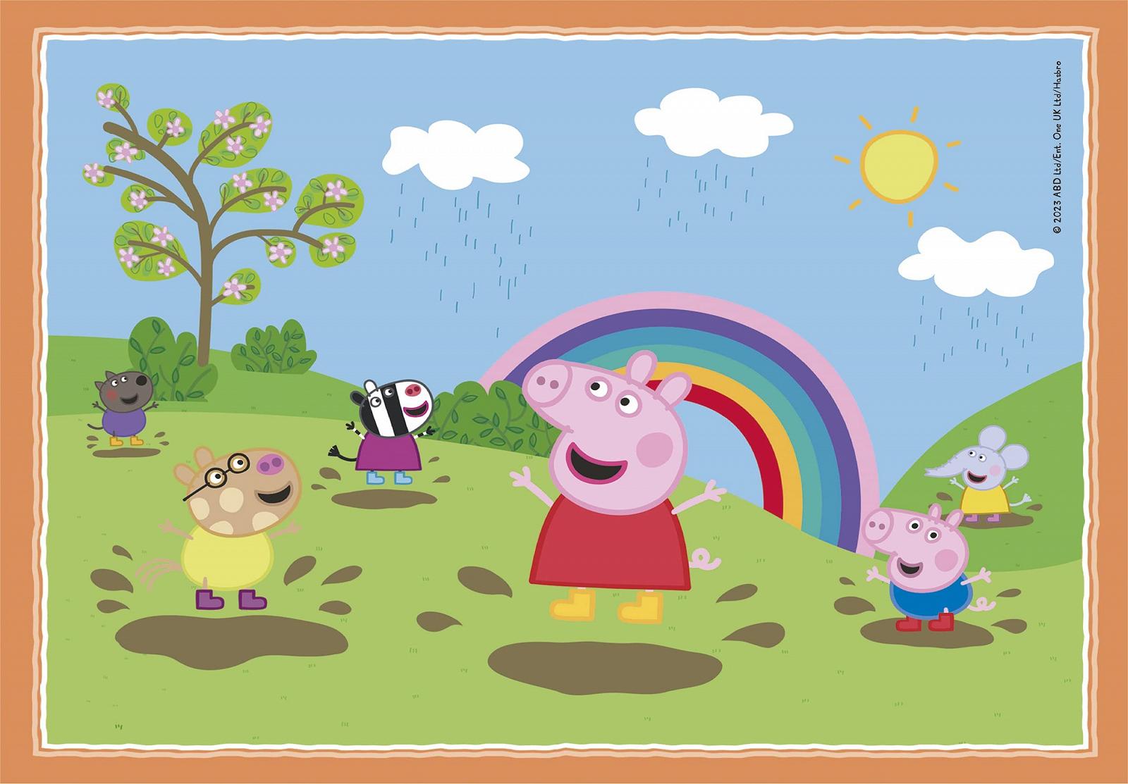 Пазл Clementoni Supercolor Puzzle 21516 Peppa Pig 4 в 1 12, 16, 20, 24 елементи від 3 років, фото №2