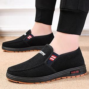 Кроссовки Road Fashion Летние Мужские Дышащая Сетка Плоские На Шнурках Повседневные Красные Черные synthetic.ua - Фото 1