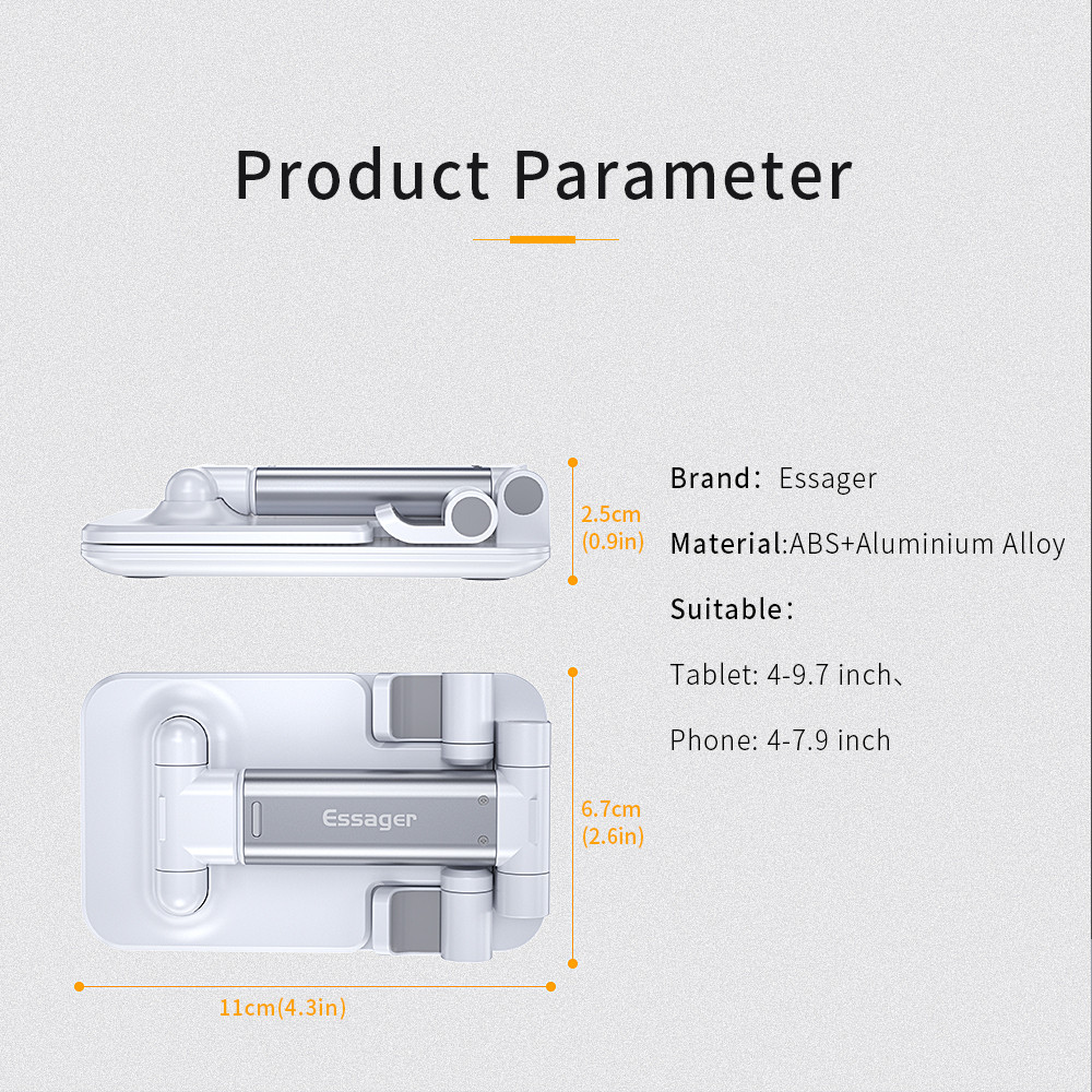 Тримач-стійка ESSAGER для телефону білий PS, фото №9
