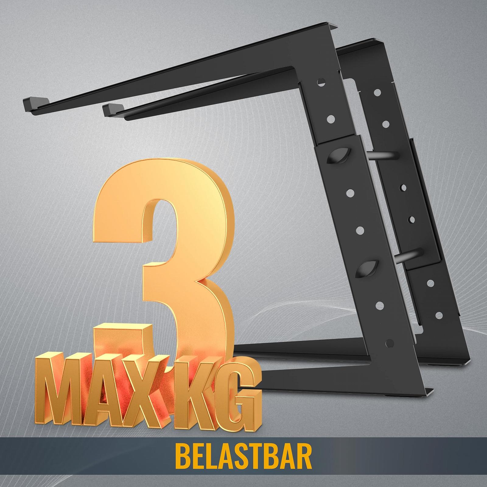 Подставка для ноутбука RICOO Регулируемая по высоте для 15-17 дюймов LS01-B Универсальная подставка для ноутбука до 3 кг Черный, фото №6