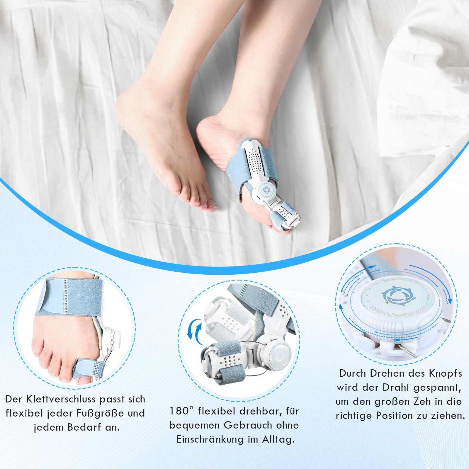 Шина для великого пальця стопи Сіра, фото №3