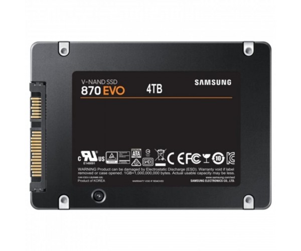 Накопичувач SSD 4TB Samsung 870 EVO 2.5" SATAIII MLC (MZ-77E4T0B/EU), фото №3