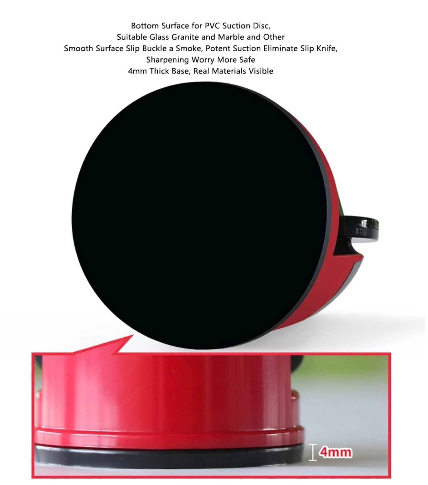 Точилка для ножів на присосці біла 2 шт., фото №4