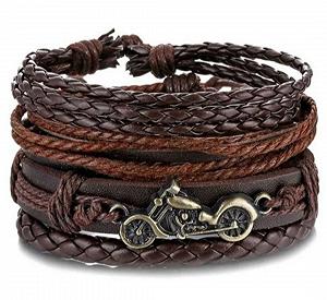 Набір браслетів з екошкіри Байк - Фото 1