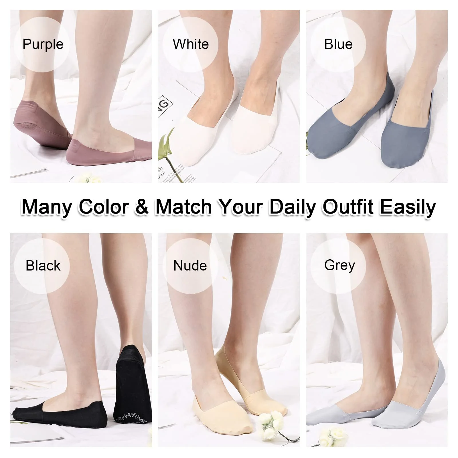 Шкарпетки TAGVO Invisible, 6 пар, фото №6